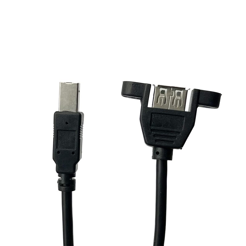 2 PCS USB Printer Cable Type A Female Panel Mount to USB B Male 3ft 1m Cord gallery