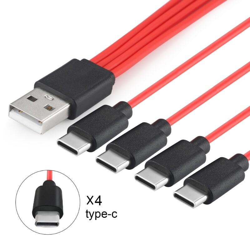 4 in 1 Convert Type C USB Cable For Tablet Laptop Phone Cord Splitter FastCharge gallery