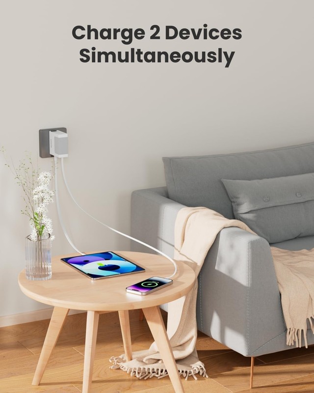 65W USB C Retractable Type-C Cable Portable Fast Charging 18W with Foldable Plug gallery