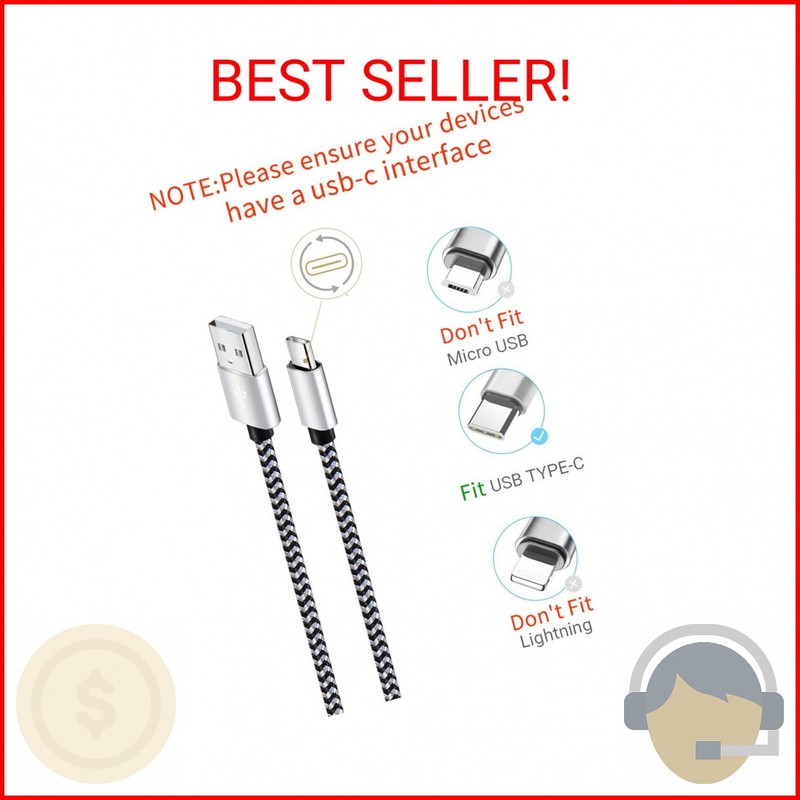 Teeind USB Type C Cable Fast Charging, Tpc001 5 Pack(6Ft 3A) Braided C Charger C gallery