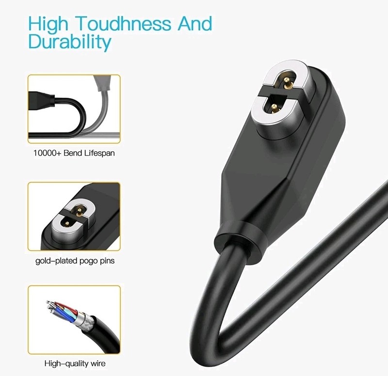 2 Unit USB Magnetic Charging Cable Cord for After-Shokz Aeropex Open Run/Comm gallery