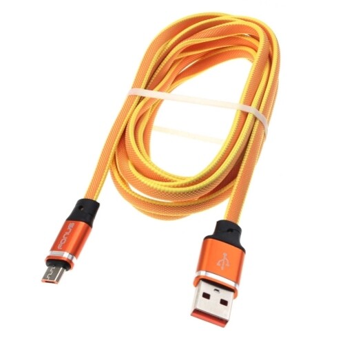 Orange 6ft USB Cable MicroUSB Charger Cord Power for Cell Phones gallery