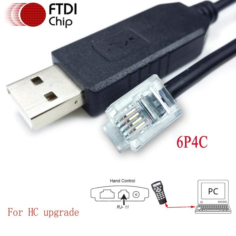 RJ11 Control Cable for Skywatcher HC, USB to RJ11 Console Cable for Skywatche... gallery