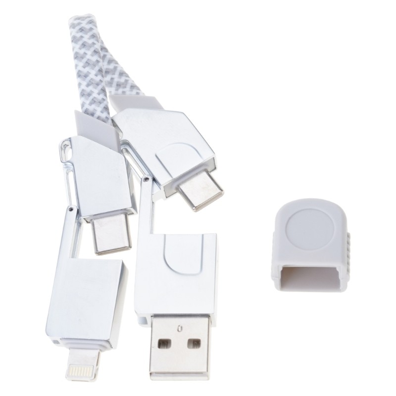60W Multi Connector Fast Charging Cable Keychain 6 in 1 Charging Data gallery