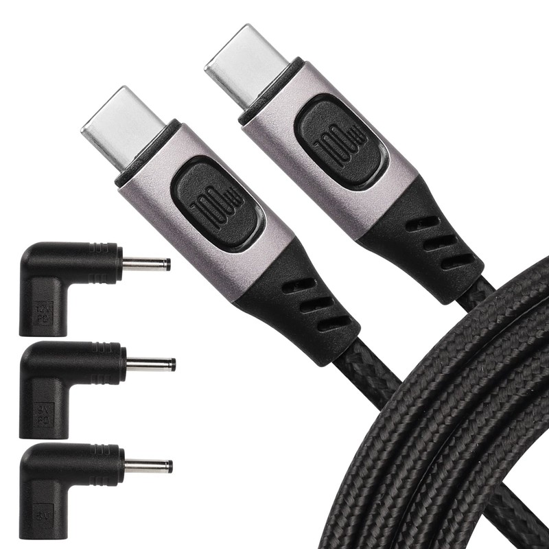 100W USB to USB Fast Power Cable,Supports UP to 5A 20V with 3PCS 5V 9V 12V DC…