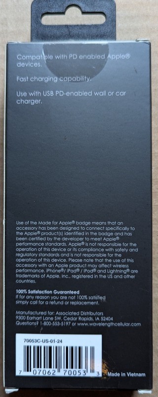 Wave Length PD for Apple Devices 3.3 ft. (1.0 m) Compatible With Light. Port gallery