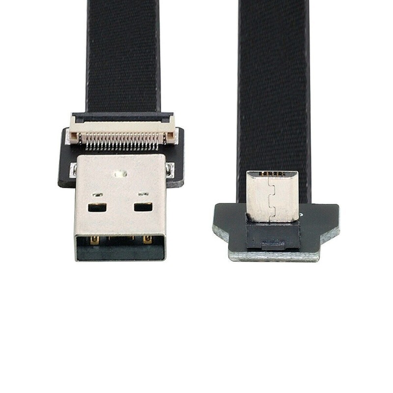 ChenYang Up Angled USB 2.0 Type-A Male to Micro USB 5Pin Male Data FPC Cable gallery