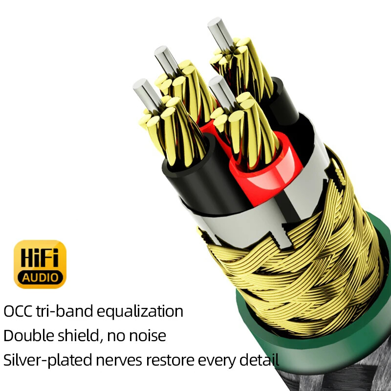 For Amplifier DAC Hi-end 7N OCC USB A-B A-C B-C C-C Jack Connector Audio Cable gallery