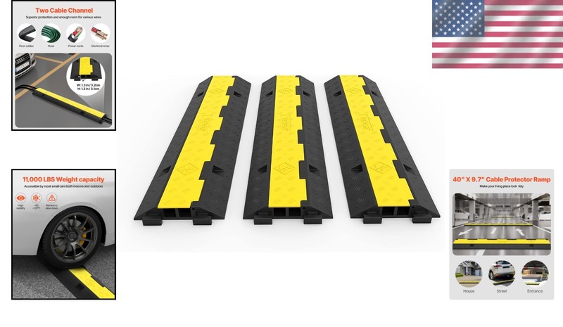 3 Pack Cable Protector Ramp Set gallery