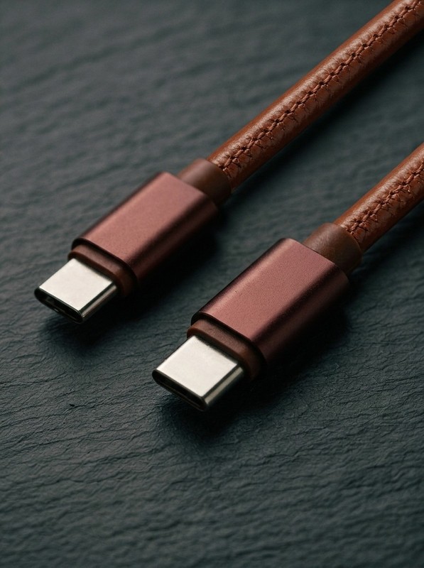 USB C to USB C 3ft PU leather charging cable tangle-free ultra durable CC20CC3