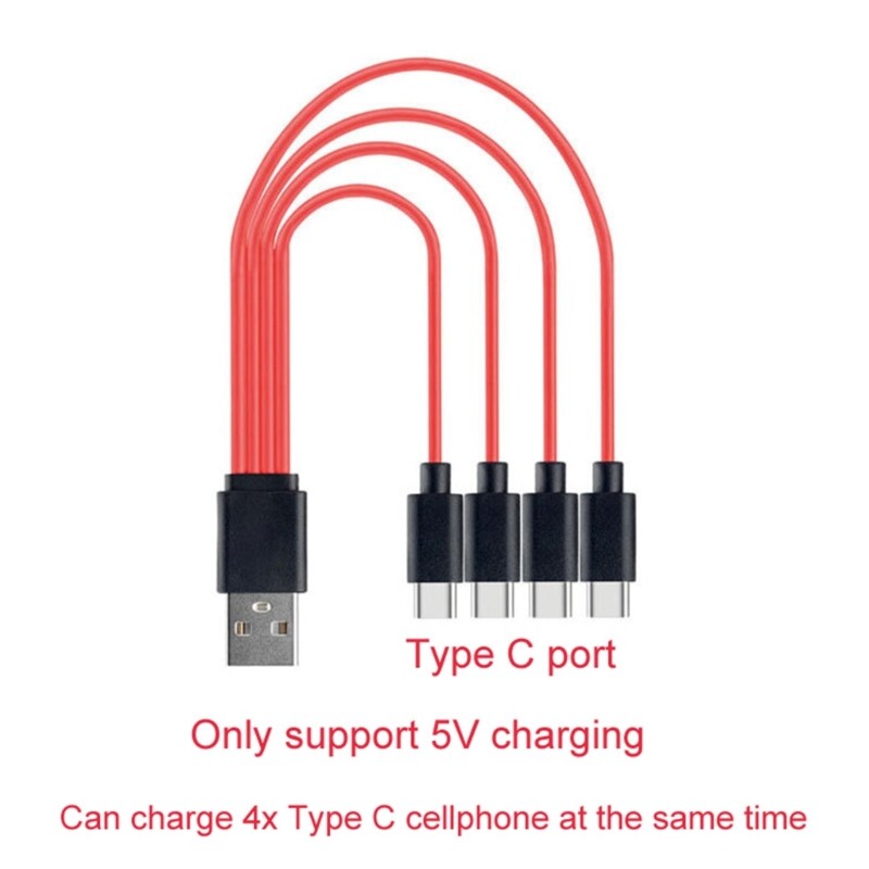 4 in 1 Convert Type C USB Cable For Tablet Laptop Phone Cord Splitter FastCharge gallery