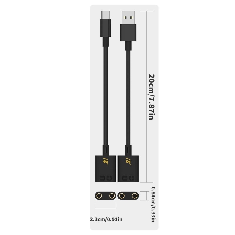 Power Adapter Cable For Cellphone Repair Type C USB Input Power Cord Wire 20cm gallery