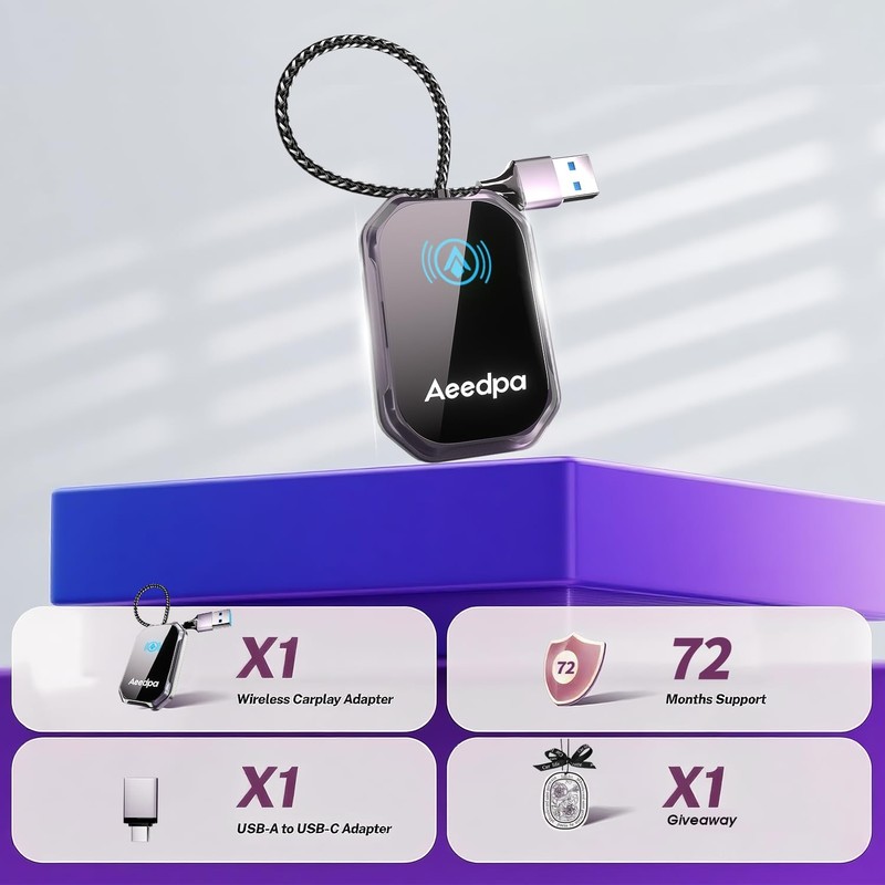 Android auto Wireless Adapter - 5GHz WiFi Plug & Play Dongle for Factory Wire... gallery