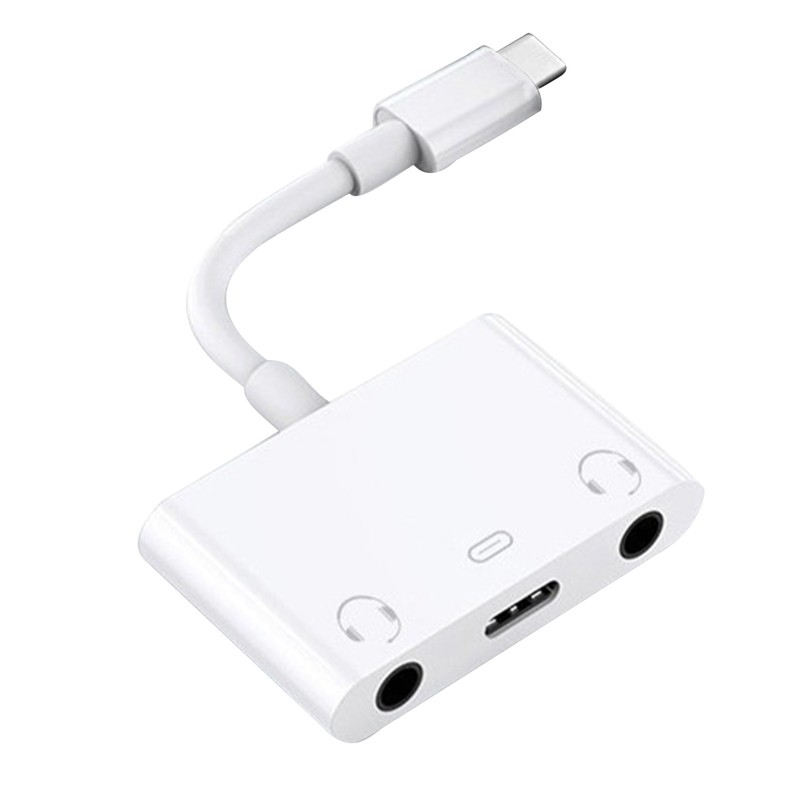Type-C Sound Card USB-C 3.5mm Audio Interface charging for Earphones Computers