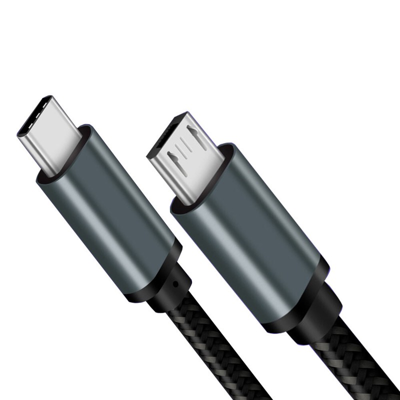 Short Type C USB-C To Micro USB Cable USB C to Micro USB OTG Sync Data Charging