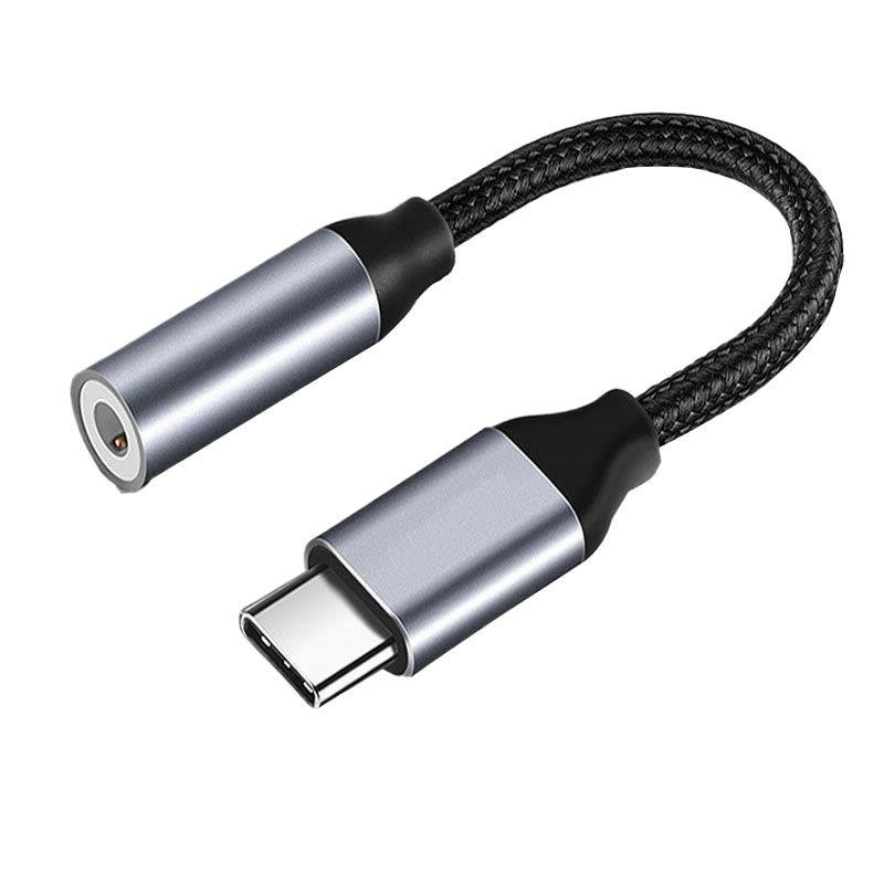2×USB-C Type C Adapter Port to 3.5MM Aux Audio Jack Earphone Headphone Cable USB gallery