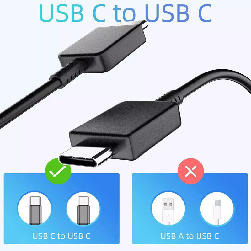 NEW 2M 6FT Type-C Cable Universal Type-c to Type-c Cable For Samsung Galaxy gallery