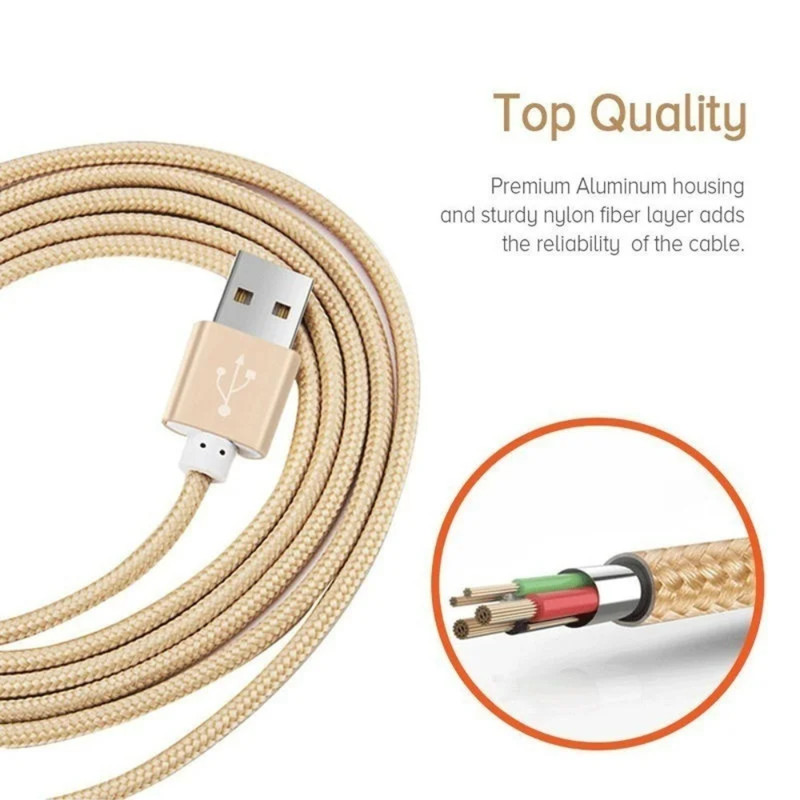 10Ft Micro USB Cable Long Fast Charger Data Sync Cord Lot For Samsung Android LG gallery