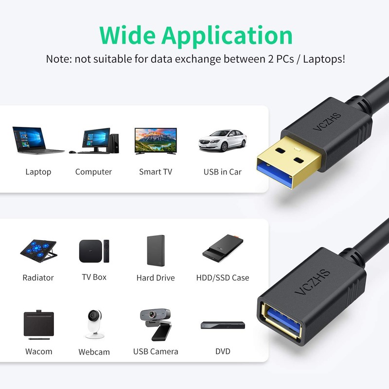 USB 3.0 Extension Cable 20 FT, Heavy-Duty 22AWG Power Wire, USB Extender Cord... gallery