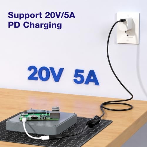 USB-C ON/Off Switch Cable 3.3FT, USB 3.1 Type-C Male to Female Extension with Sw gallery