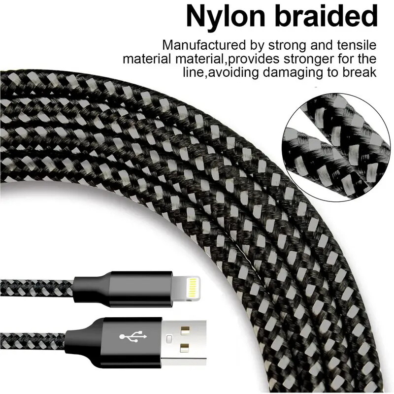 3 Pack Charging Cable Heavy Duty For iPhone 14 13 12 Plus Charger Charging Cord gallery