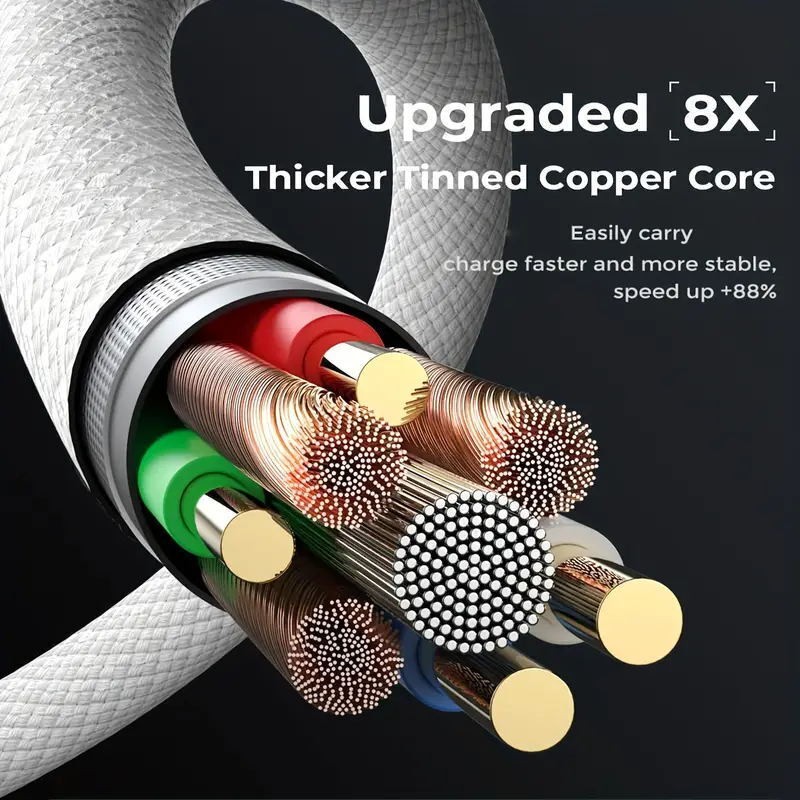 For iPhone 17 15 Pro USB-C to USB-C Cable Fast Charger Lot Type C Charging Cord gallery