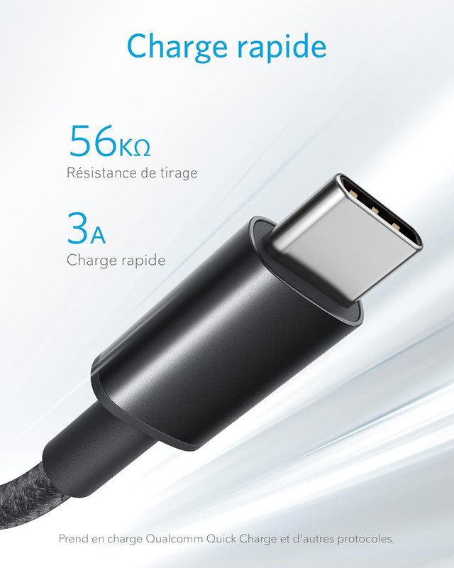 Anker USB C Cable [2PACK, 6Ft & 3Ft], a to C Charger - Fast Charge, Premium gallery