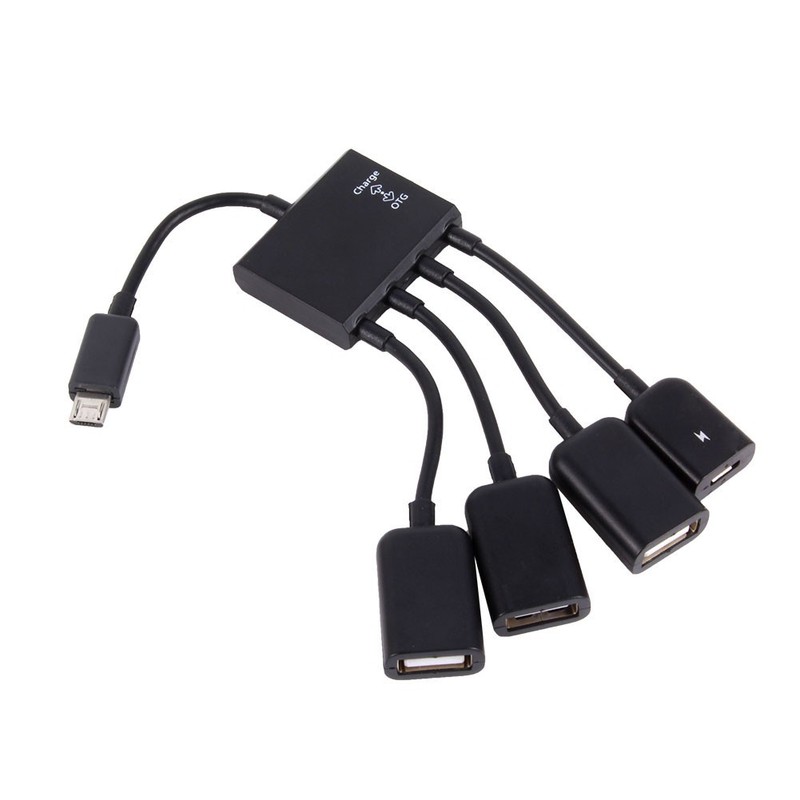 4 Port Micro USB Host OTG Hub Adapter Cable For Tablet Smartphone gallery