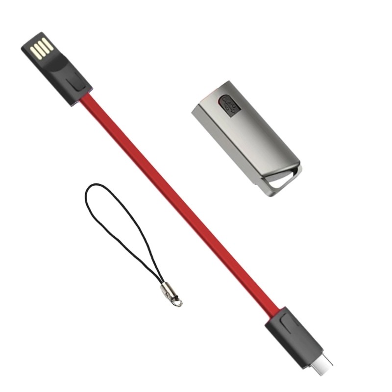 Keychain Pendant USB to USB C Power Cable 2.4A Fast Charging 480Mbps Data Sync gallery