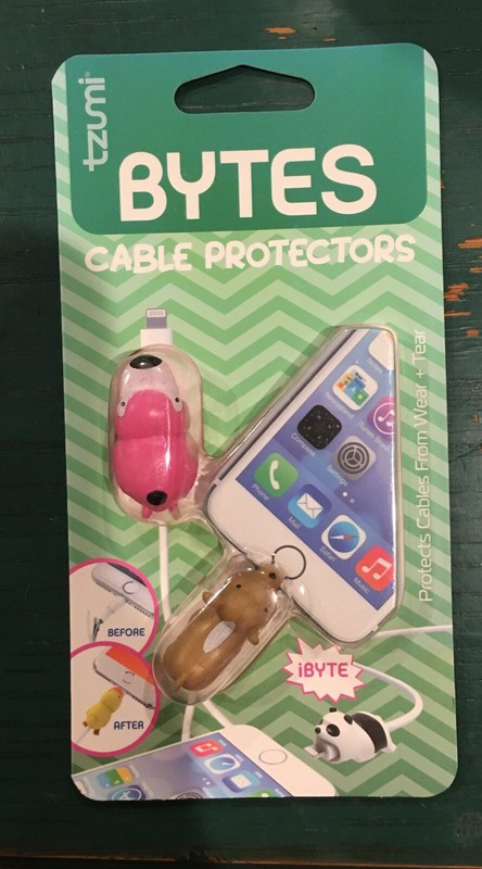 2 Pc Tzumi Bytes Cable Protector Cute Monster Cord Protective Charging Charger