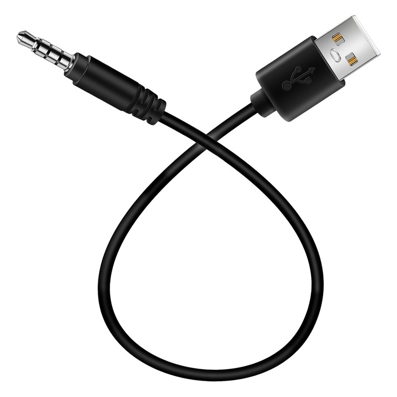 3.5mm Plug AUX Audio Jack to USB 2.0 Male Cable Adapter Cord for Car MP3 W4M2
