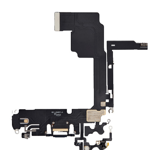 Charging Port Flex Cable Compatible For iPhone 15 Pro (Premium) (Natural Titaniu
