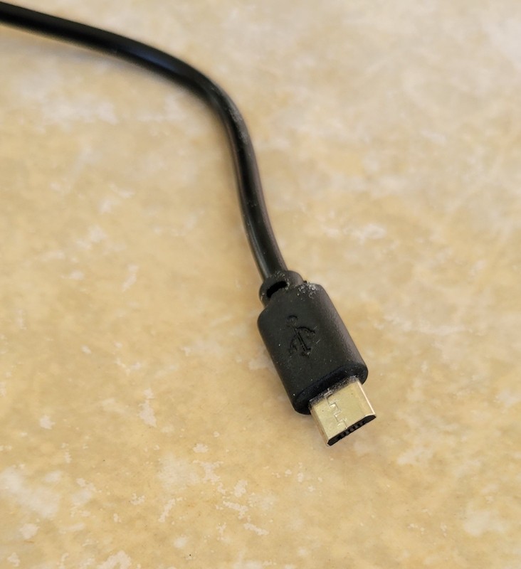 Short USB to Micro USB Cable, 1 Foot, Black gallery