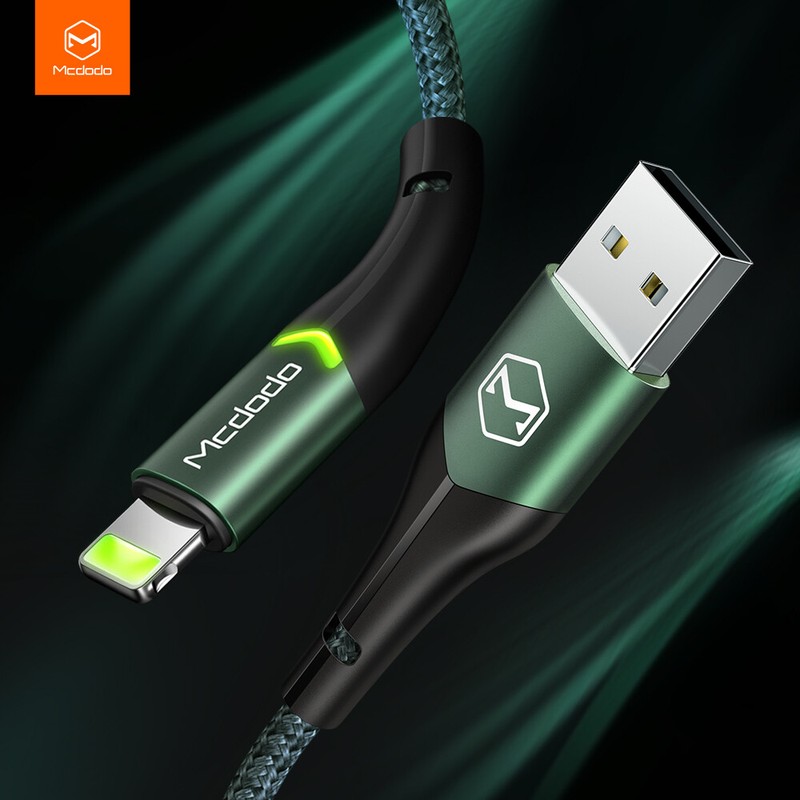 Braided LED Fast Charger Data Cable for iPhone 14/13/12/11/XS Pro Max 7 8 6 Plus gallery