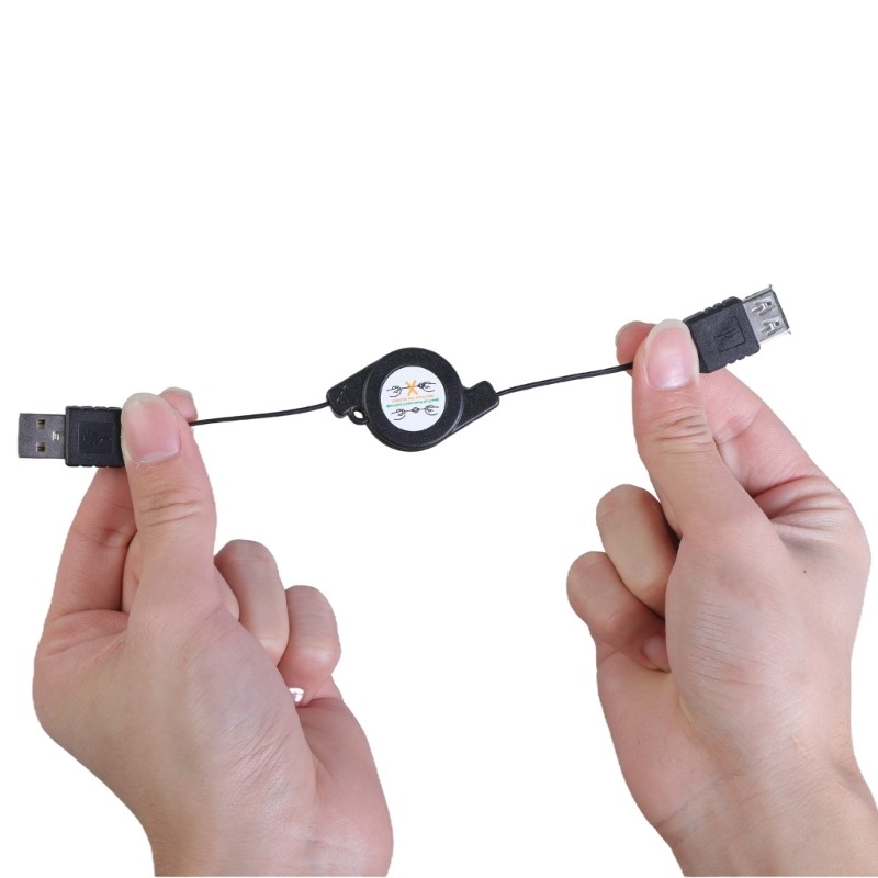 USB 2.0 Male to Female Extendable Cable Stretchable 480Mbps Data Extension Cord gallery