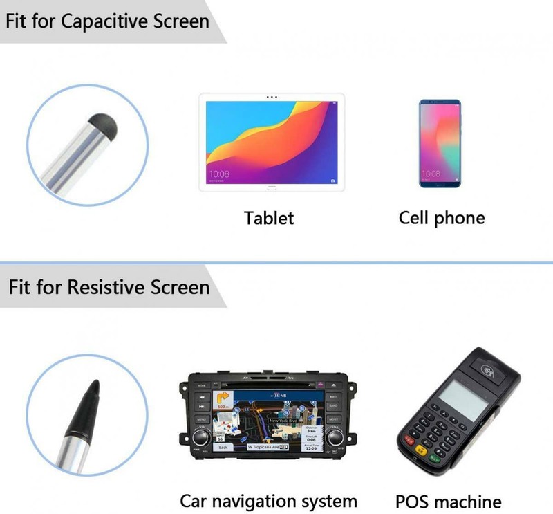 For iPhone 11 12 Pro Max Mini - STYLUS CAPACITIVE AND RESISTIVE PEN TOUCH gallery