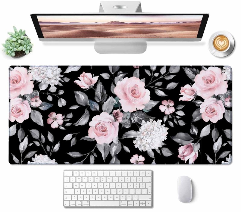 Large Extended Gaming Mouse Pad, Large Non-Slip Rubber Base Mousepad, Keyboar... gallery