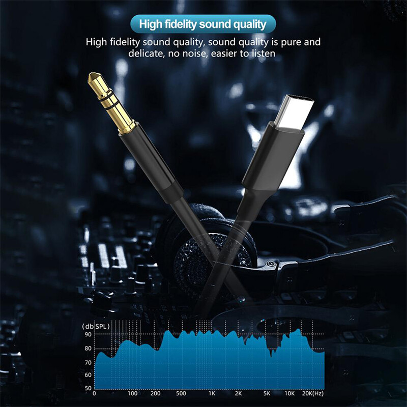 2 PCS For Samsung S26 S25 S24 S23 USB-C to 3.5mm Aux Cable Audio Cord Car Stereo gallery