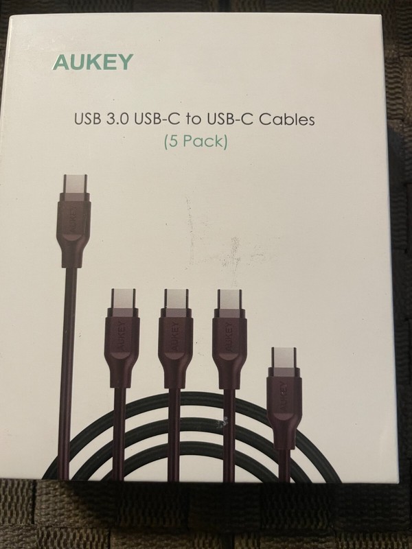 Aukey USB 3.0 to USB-C to USB-C Charging Cable 5 pack LG G5 CB-CMD7