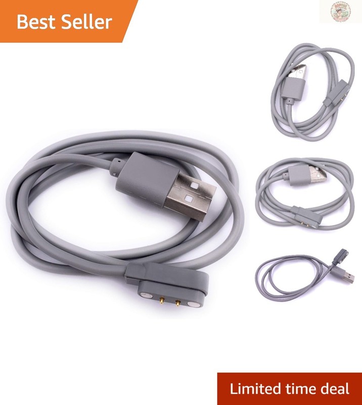 Compact Grey Magnetic Induction USB Cable – Ideal for Fruit Juicers & Blenders
