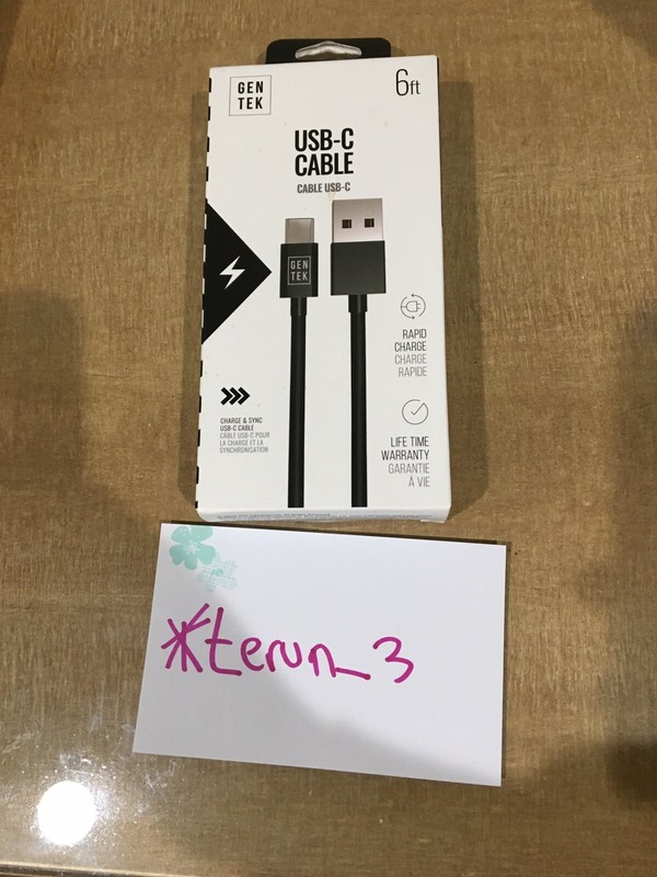Gentek USB-C Charge & Sync 6FT Cable