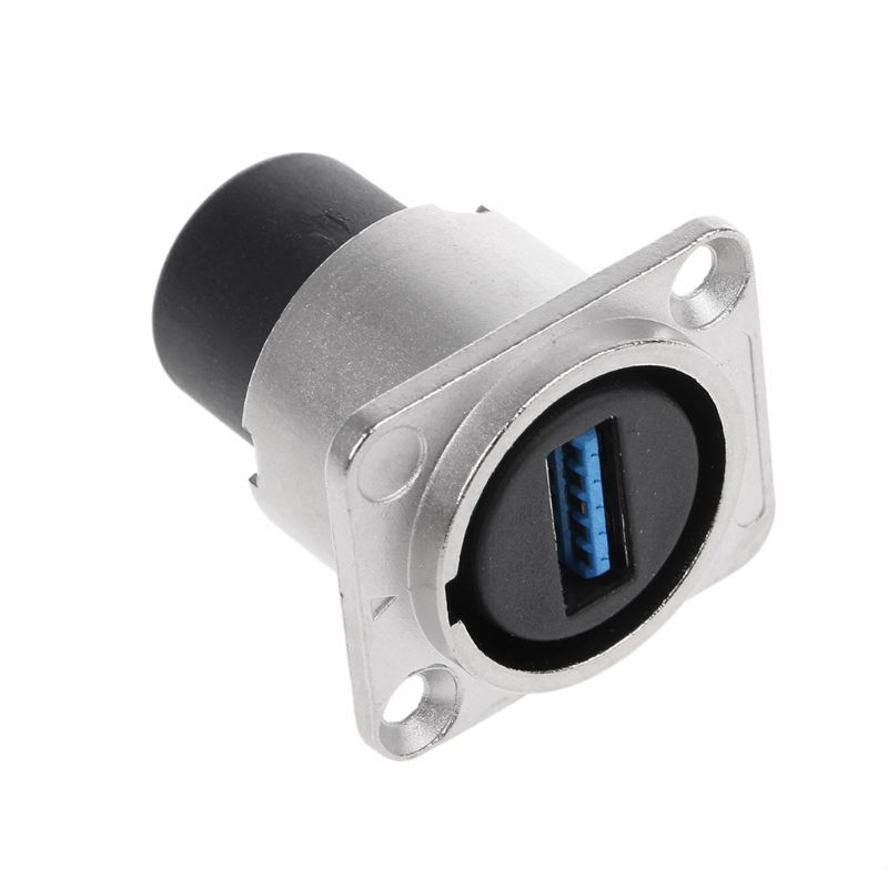Zinc Alloy Housing Panel Mount Female to Female USB Bulkhead Coupler Adapter gallery
