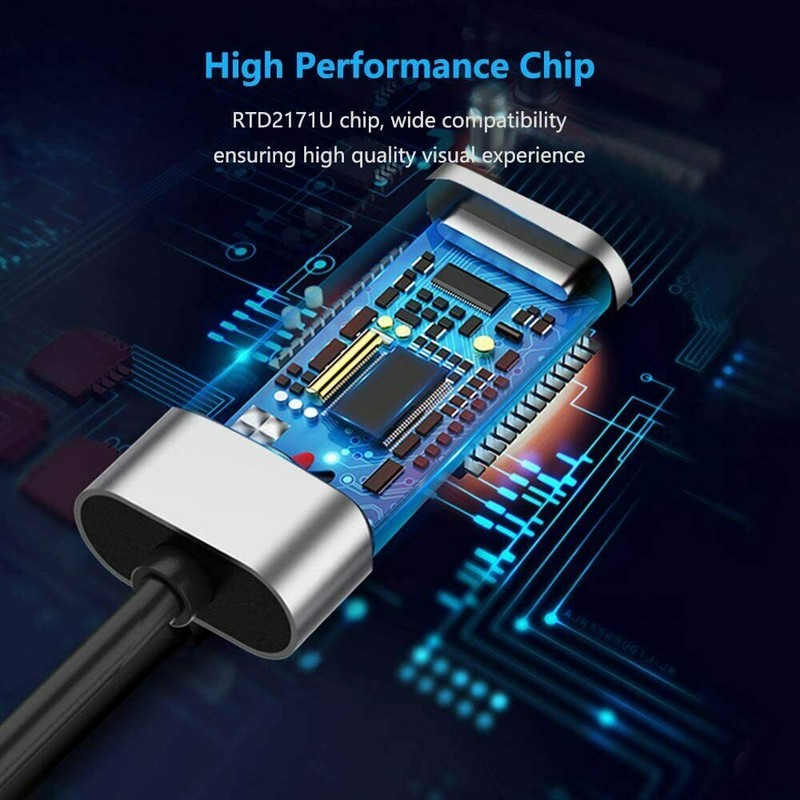 USB-C Type C to HDMI Adapter USB 3.1 Cable For MHL Android Phone Tablet Black gallery