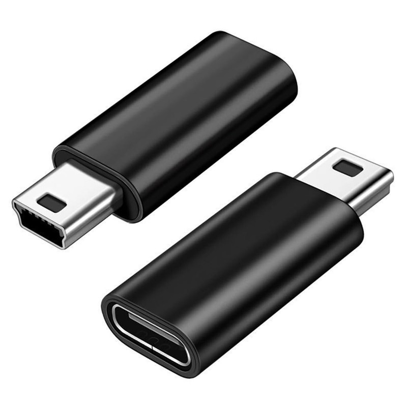 USB C to Mini USB Adapter 2 Pack, USB Type C Female to Mini USB 2.0 Type-B Ma…