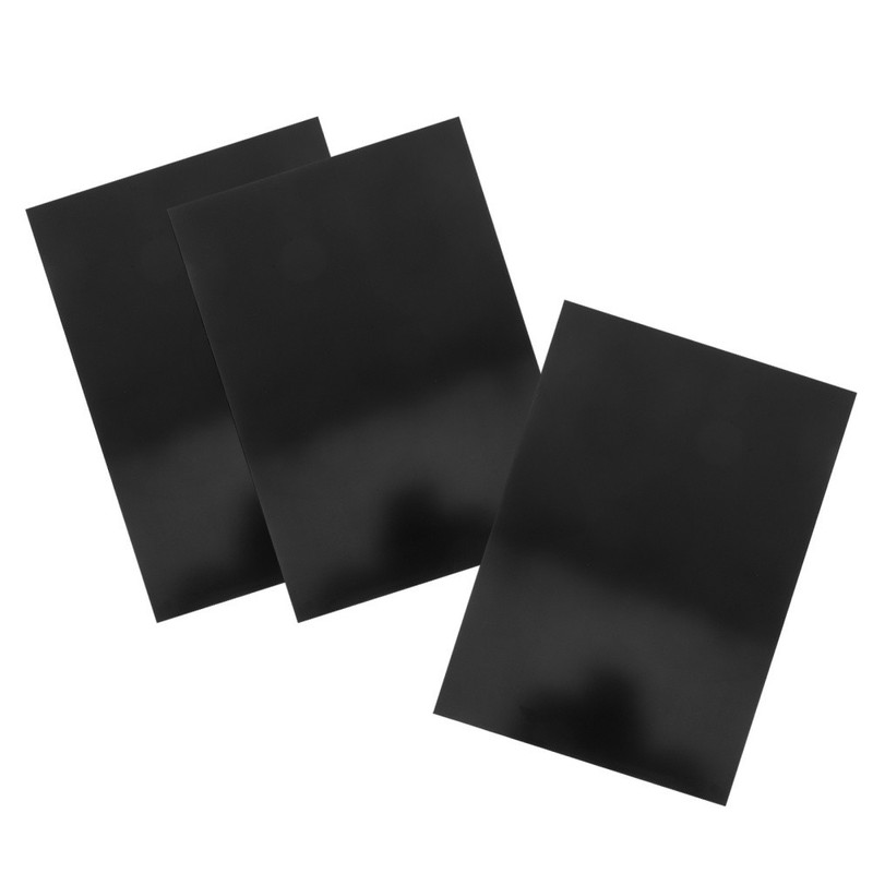 3 Pcs Black Aluminum Plate Picture Hanging Plates Blank Metal Sign