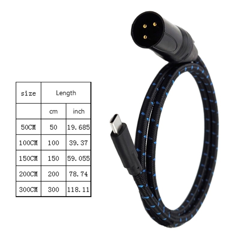 Professional TypeC Male to XL Cable Exceptional Sound Clarities for Laptops gallery