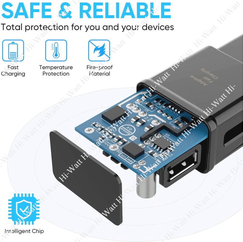 Adaptive fast charger Type-C Cable For Samsung Galaxy S9 S9+ S8 Note 8 9 LOT gallery