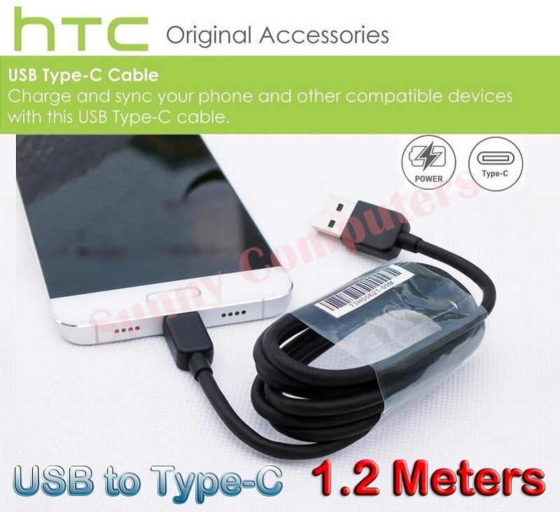Original Type-C Cable Data Sync Power Charger Adapter Cord For HTC 10 U Ultra
