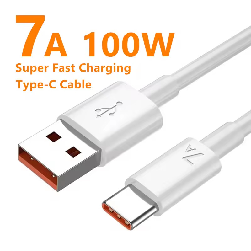 USB-C to USB-A White Charging & Data Cable