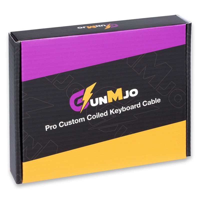 Pro Custom Coiled USB C Cable for Gaming Keyboard, Double-Sleeved Mechanical ... gallery